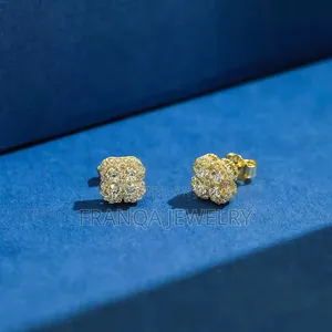 VCA 4 Clover Leaf Cubic Zirconia 18karat Earrings