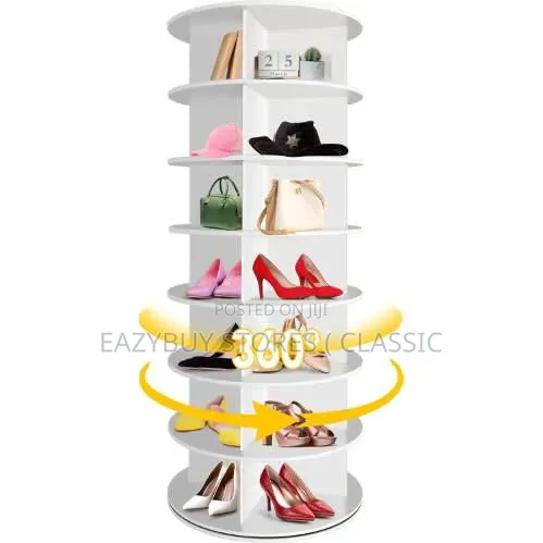 7 Layers 360 Degrees Rotating Shoe Rack