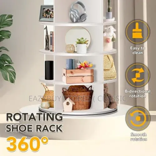 7 Layers 360 Degrees Rotating Shoe Rack