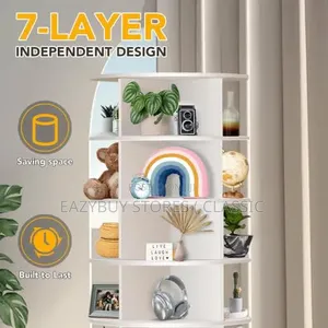 7 Layers 360 Degrees Rotating Shoe Rack