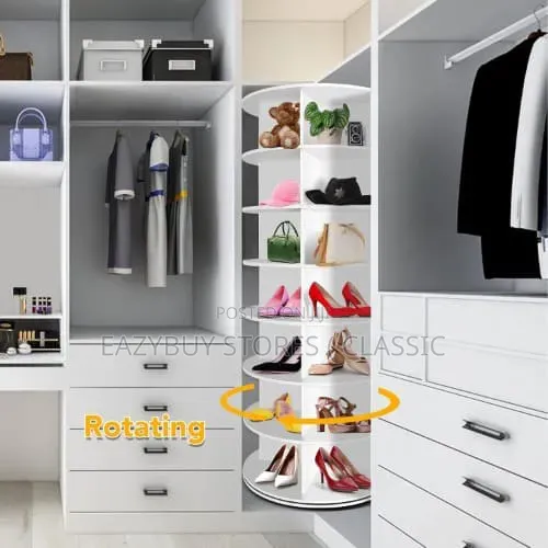 7 Layers 360 Degrees Rotating Shoe Rack