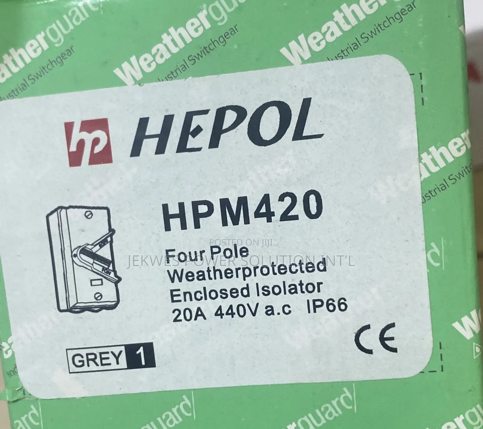 Original Hepol 20A 4- Pole Isolator