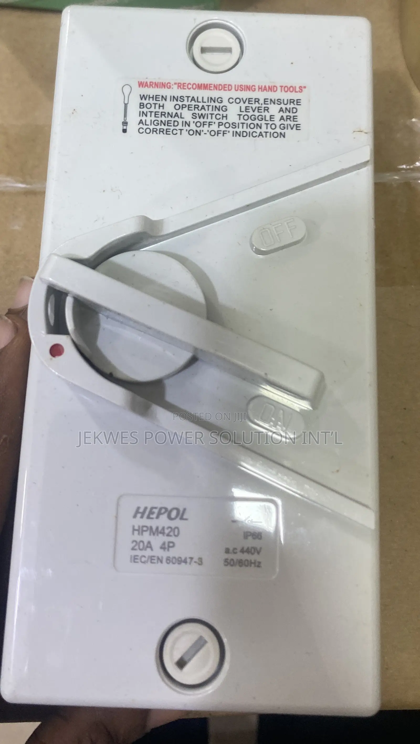 Original Hepol 20A 4- Pole Isolator