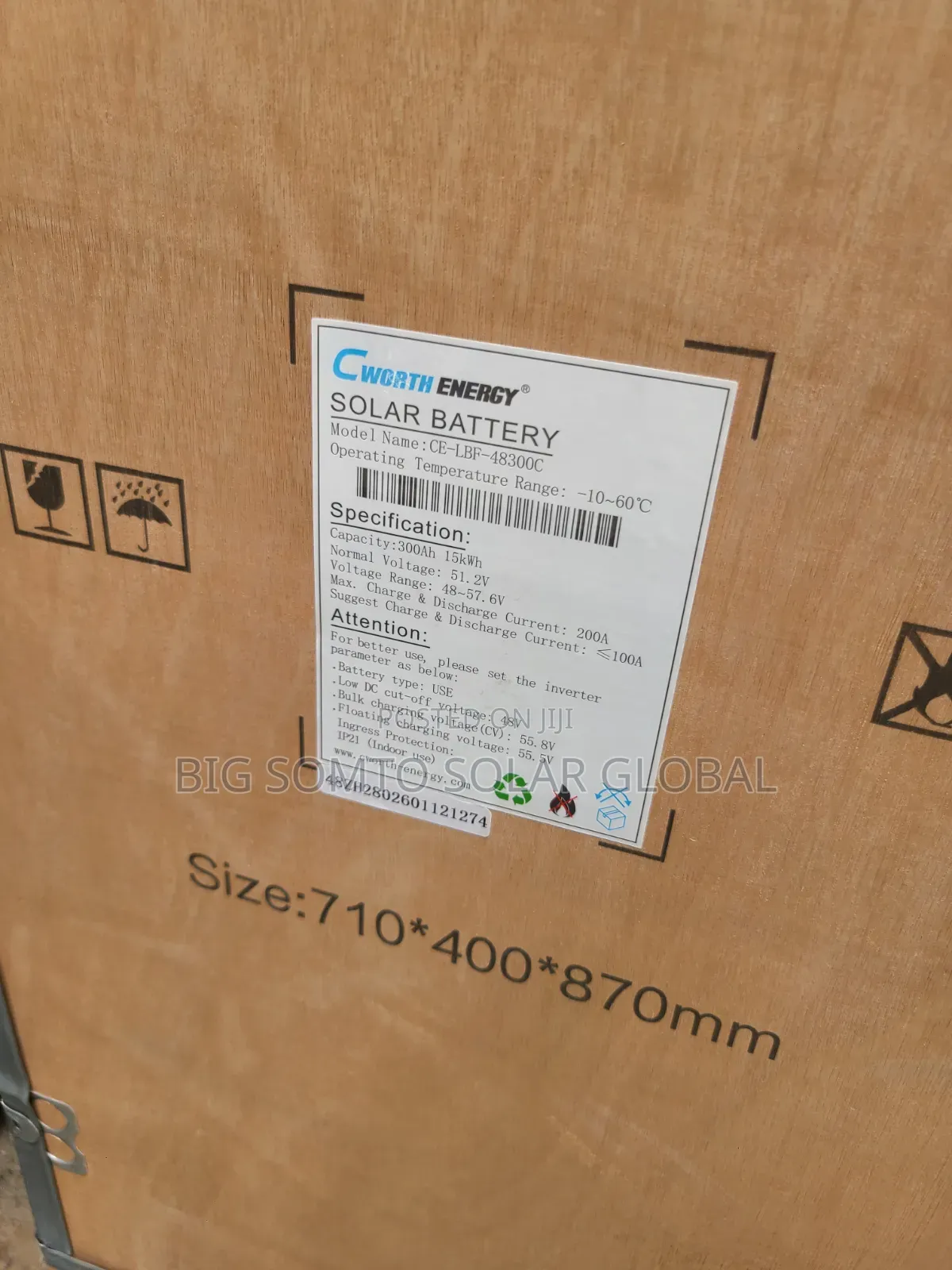 15kwh/48v Cworth Lithium Battery