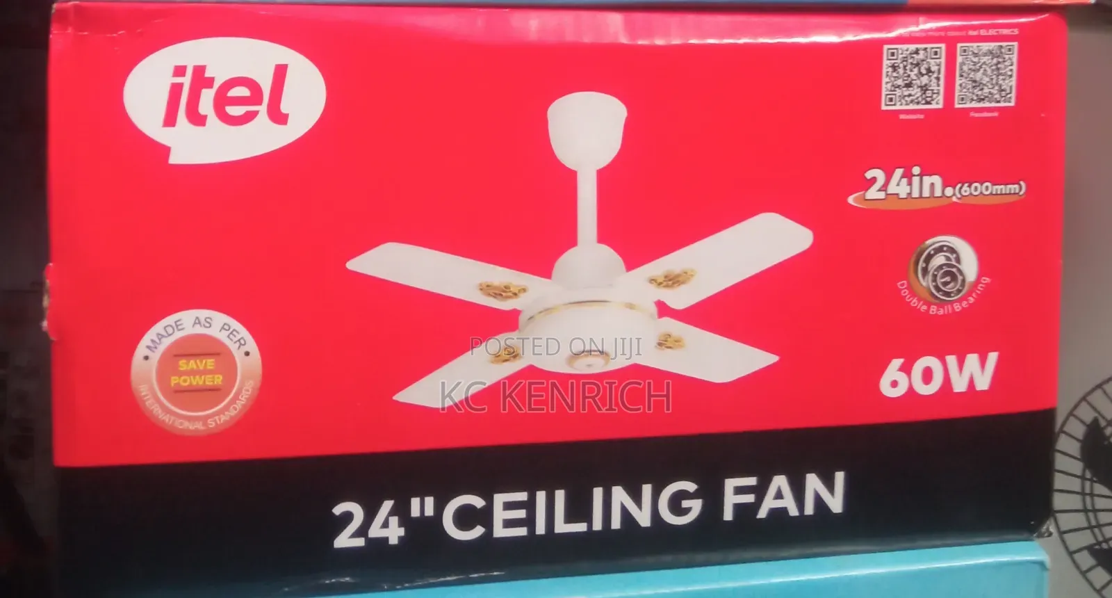 Itel 24inch 4 Short Blade Ceiling Fan
