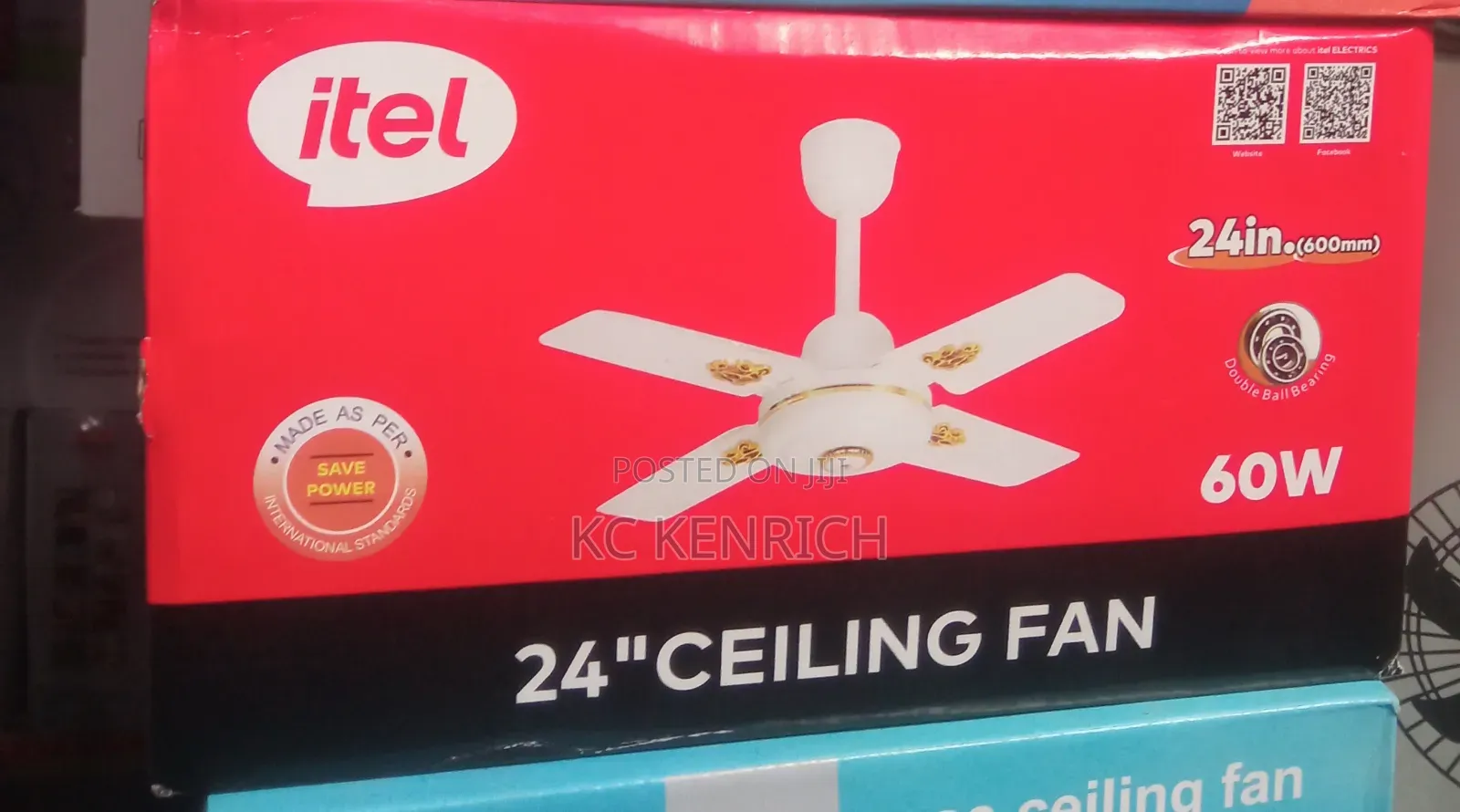 Itel 24inch 4 Short Blade Ceiling Fan