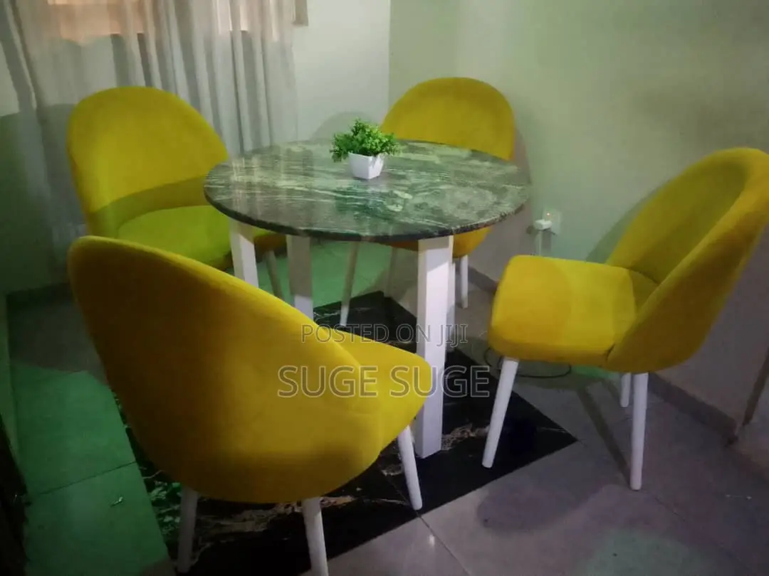Neatly Used Marble Dinning Set