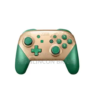 Nintendo Switch Pro Controller Green  Gold