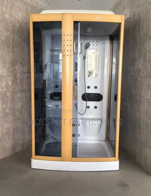 Two Seater Gold Frame Shower Room