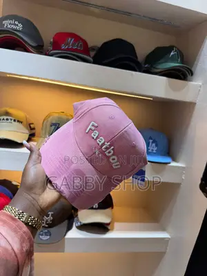 Trendy Faatbou Nice Partner Distressed Face Caps