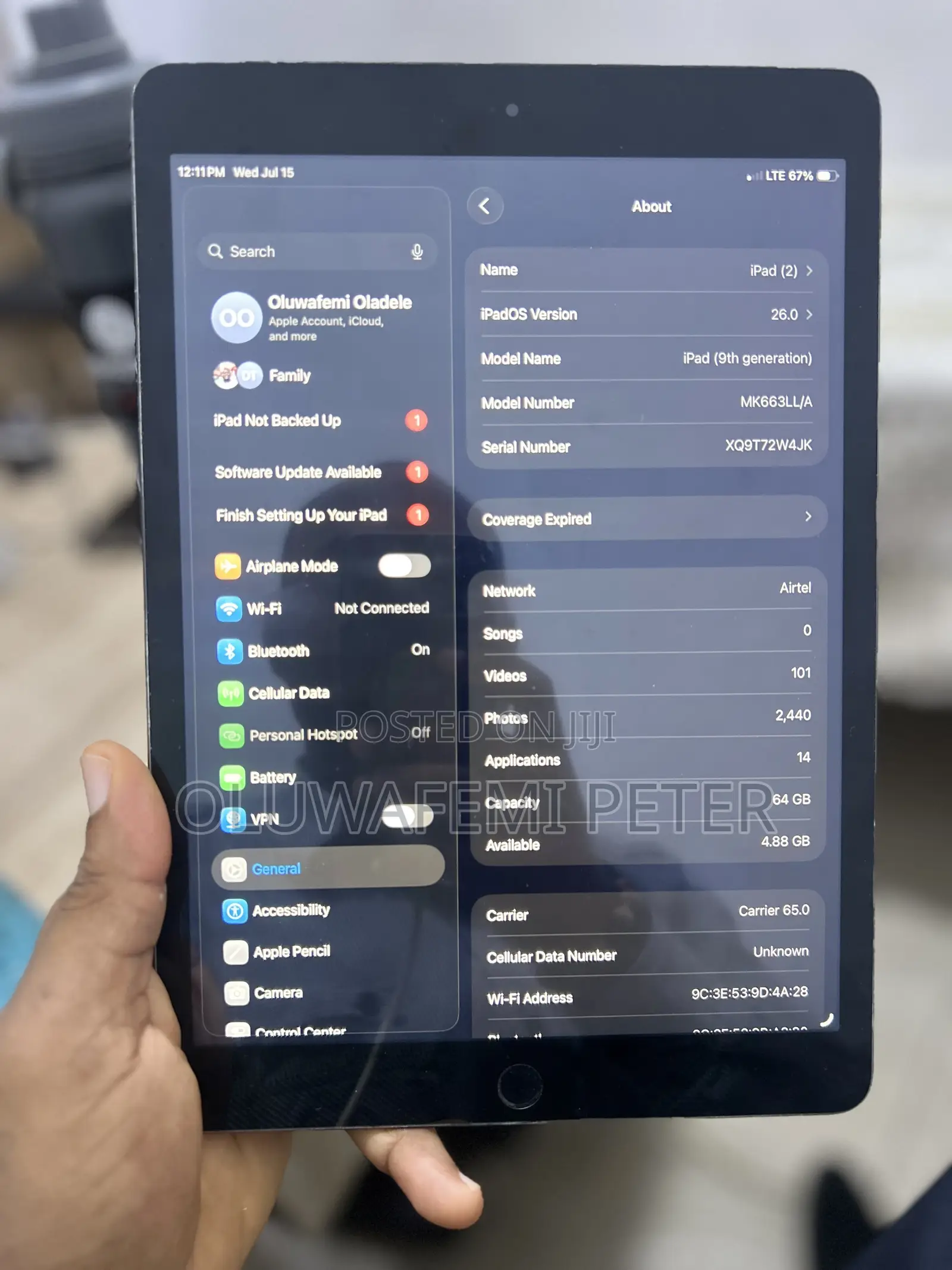 Apple iPad 10.2 (2021) 64 GB Gray