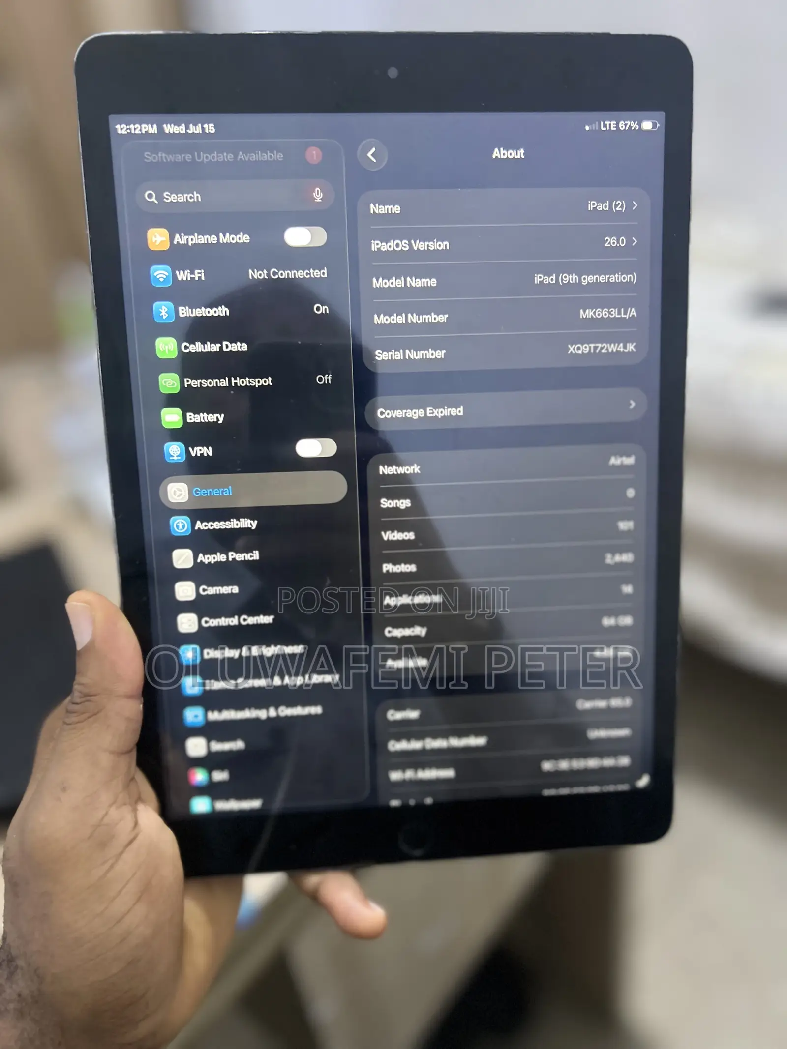 Apple iPad 10.2 (2021) 64 GB Gray