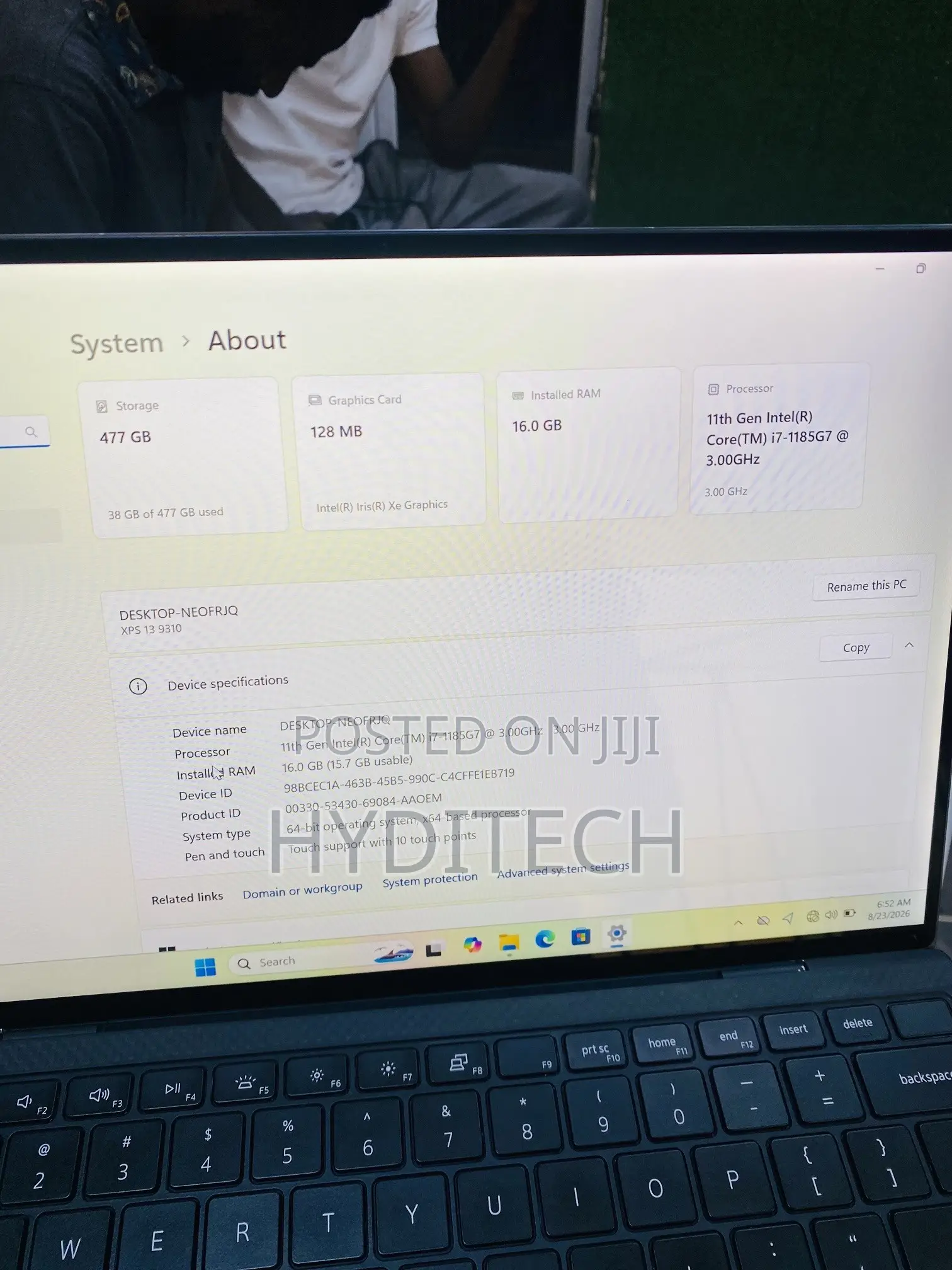 Laptop Dell XPS 13 9310 16GB Intel Core i7 SSD 512GB