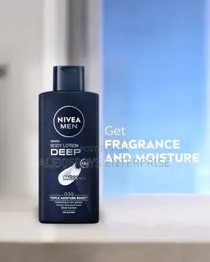NIVEA MEN Deep Body Lotion – 48H Moisture & Triple Moisture Boost