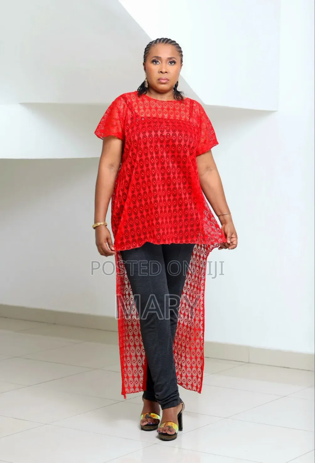 Red Lace Top