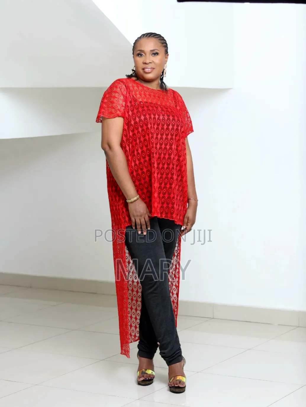 Red Lace Top