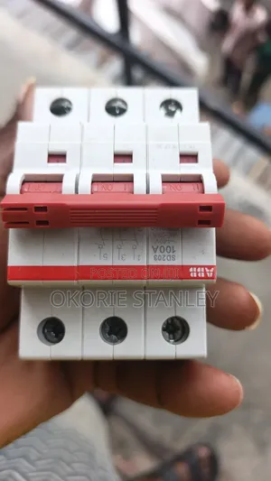 100amps  3pole ABB Main Switch