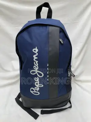 Pepe Jeans London Dulwich Owen Navy Blue Backpack Bag Size Medium