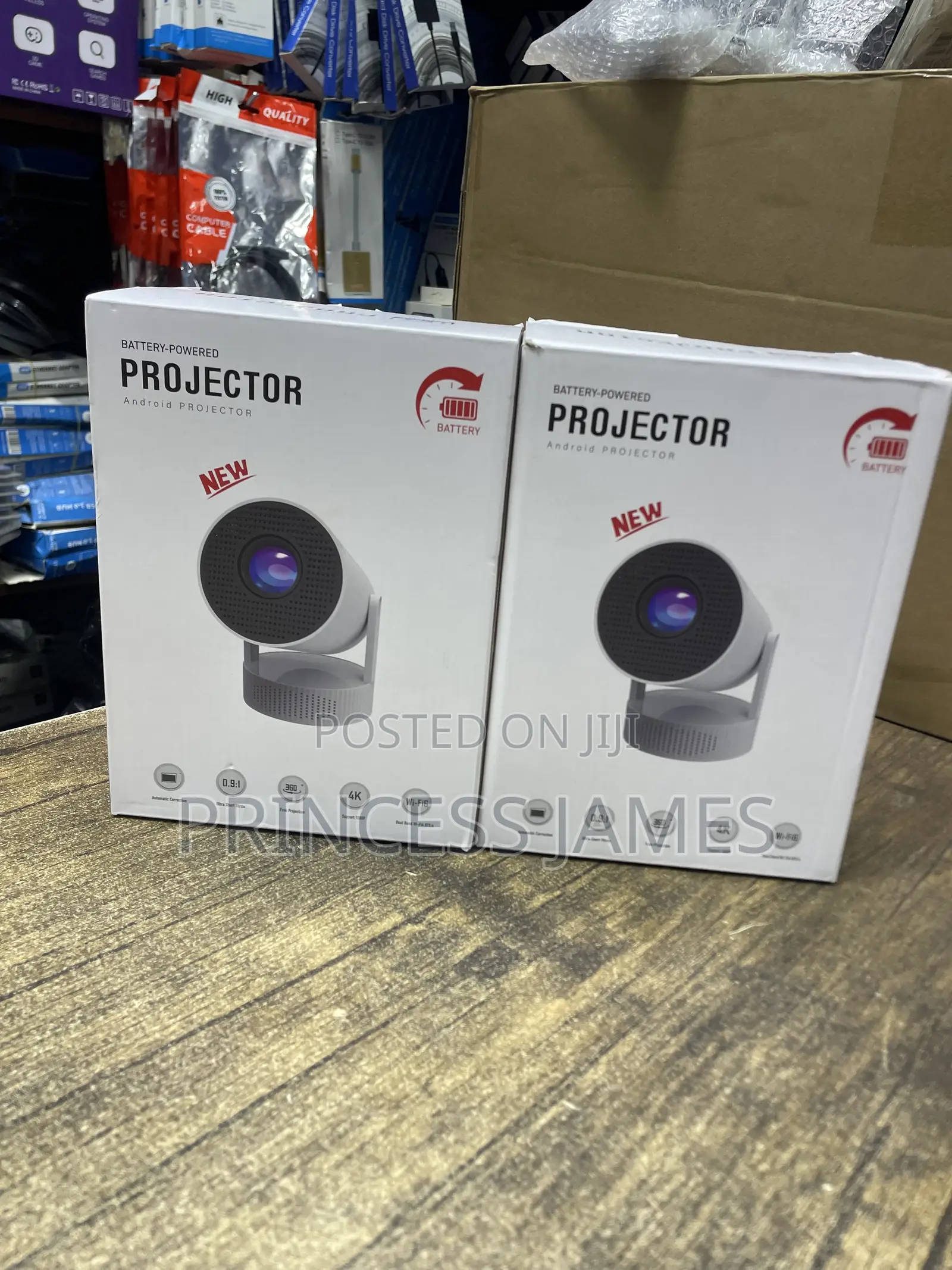 Rechargeable Android Projector