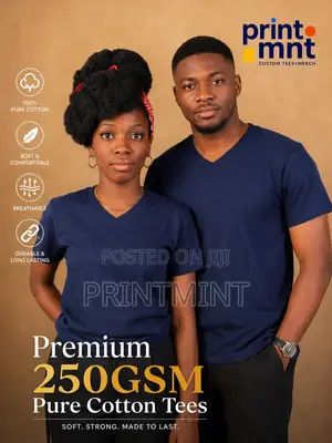 Premium Custom T-Shirts | 250GSM | All Sizes | 14 Colours