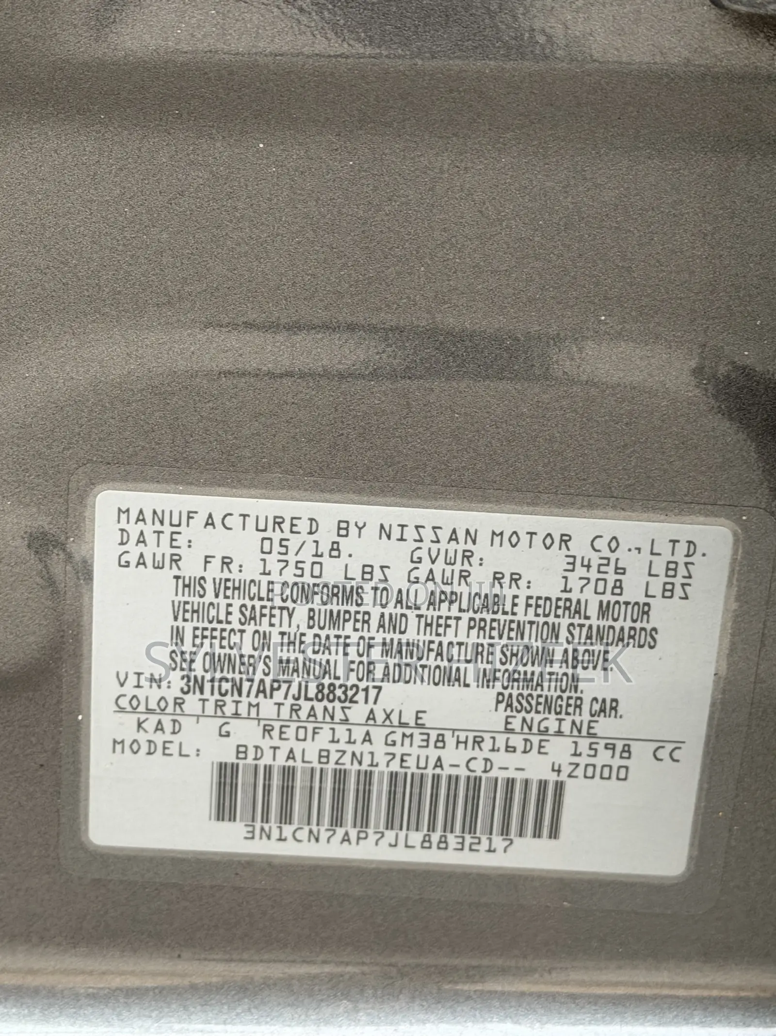 Nissan Versa 2018 Gray