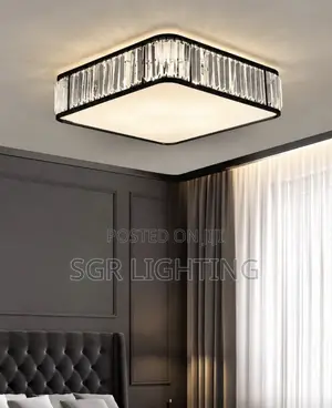 Classic Square Crystal Led Chandelier Is Used for Ceiling