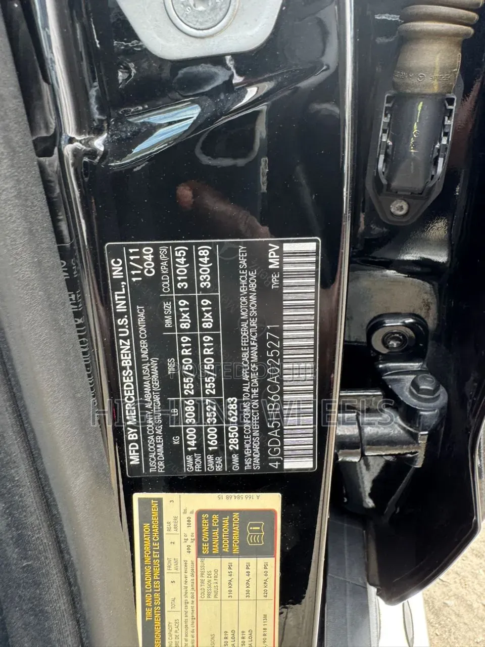 Mercedes-Benz M Class 2012 Black