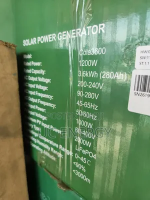 3.6kwh Cola Solar Generator
