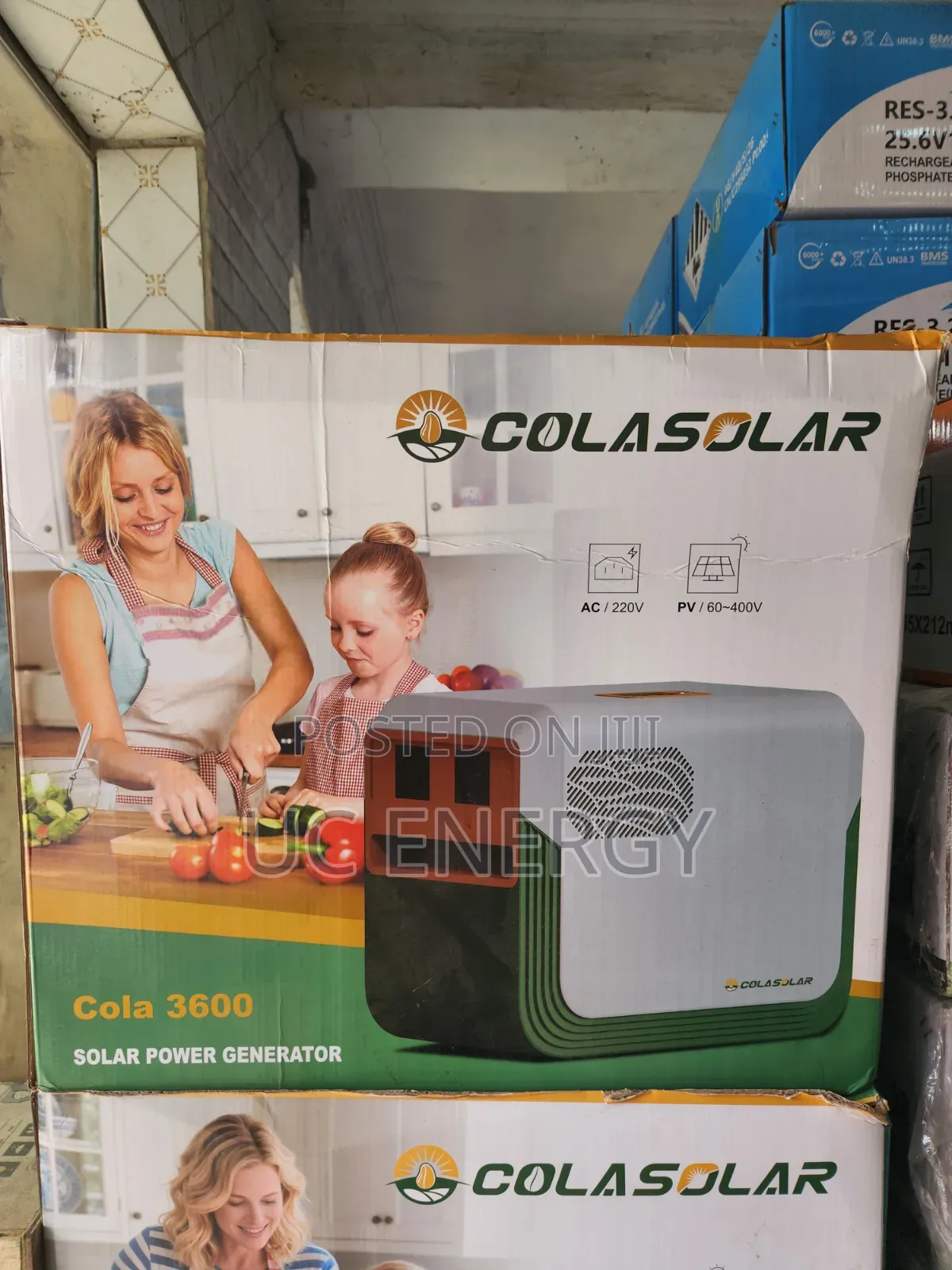 3.6kwh Cola Solar Generator