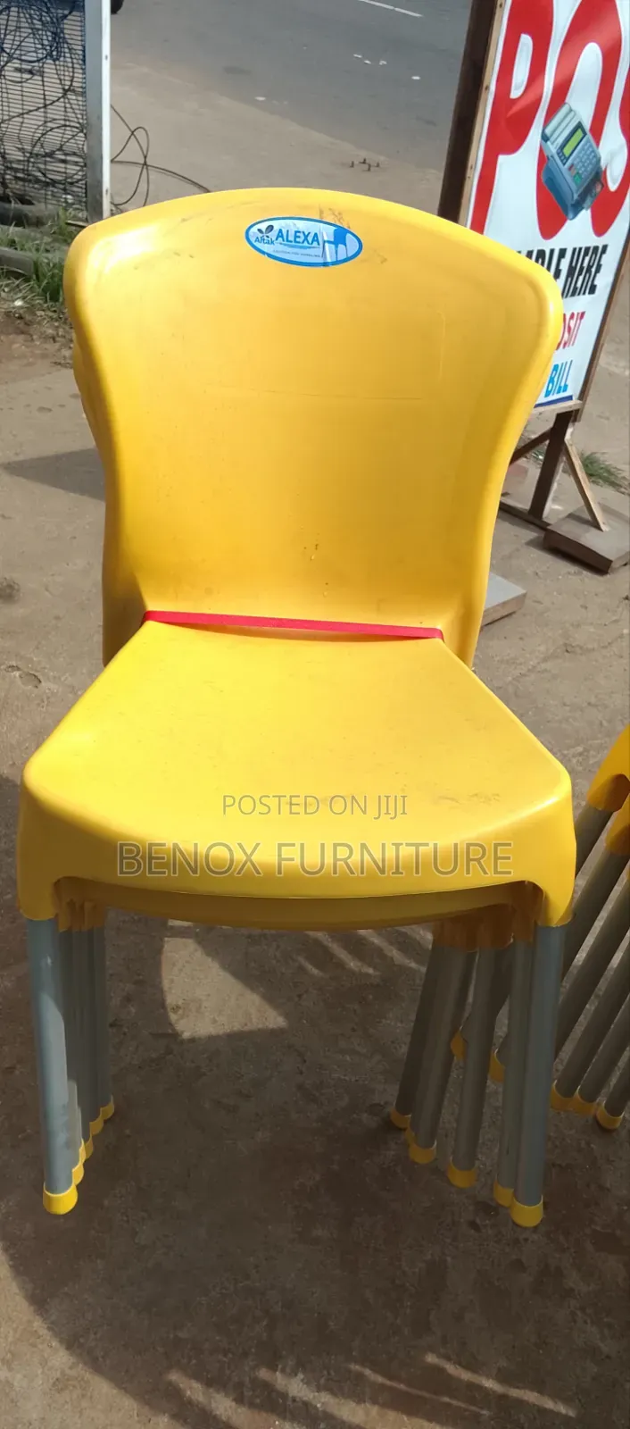 Plastic Chair Iron Legs