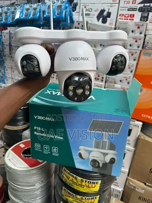 3 Lens Ai Solar Camera 3-Auto-Rotate V380max Full HD High Quality