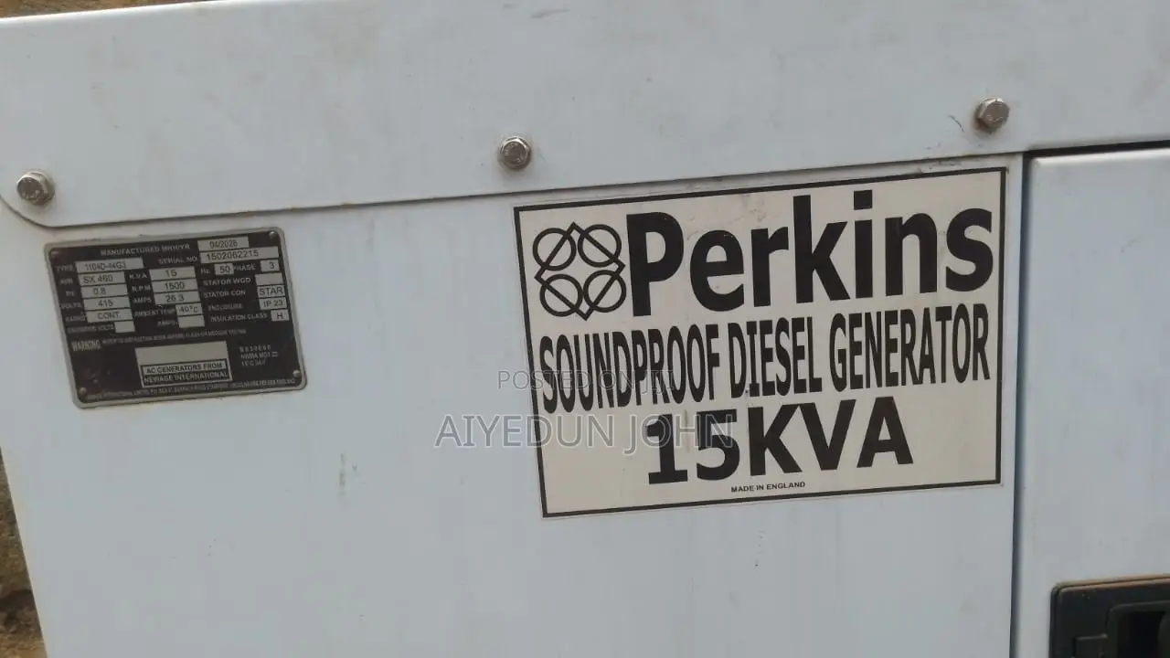 Perkins Sunproof Disel Generator