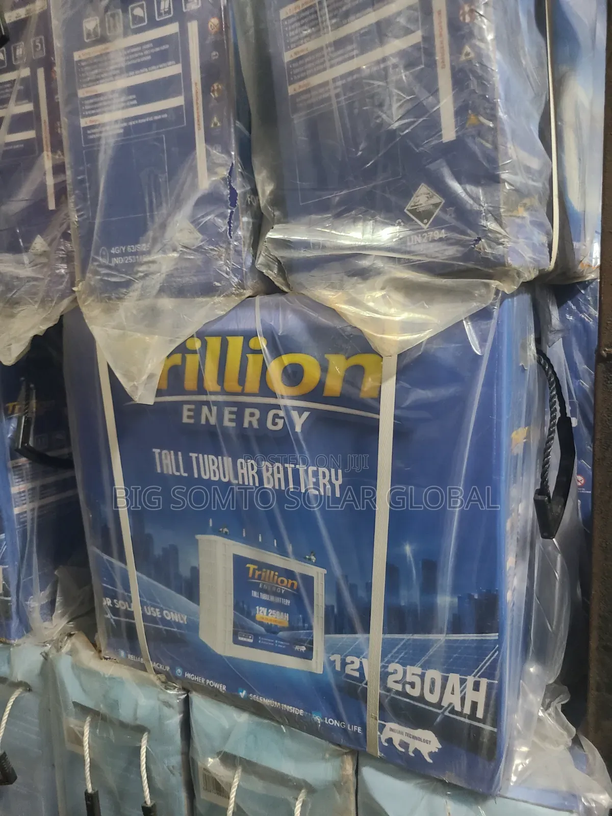 250ah/12v Trillion Tubular Battery