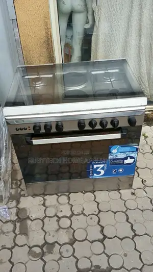 Italian 60x80 Gas & Electric Cooker – 6 Burners, Oven & Grill
