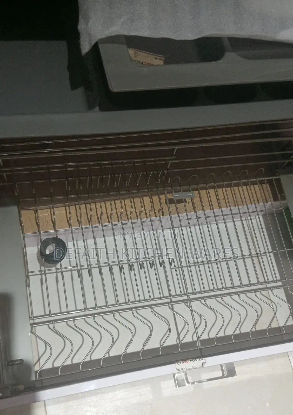 80cm Pull Out Drawer Plate Rack