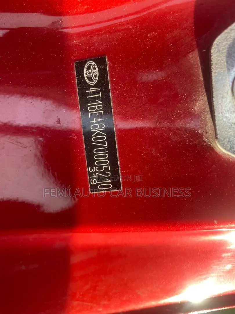 Toyota Camry 2008 Red