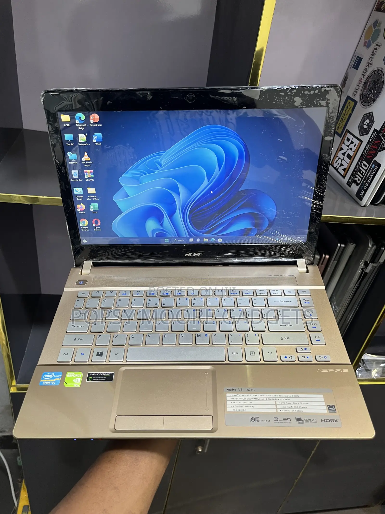 Laptop Acer Aspire V3-471 8GB Intel Core i5 SSD 128GB