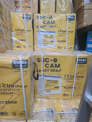250/12v Suc Cam Tubular Battery