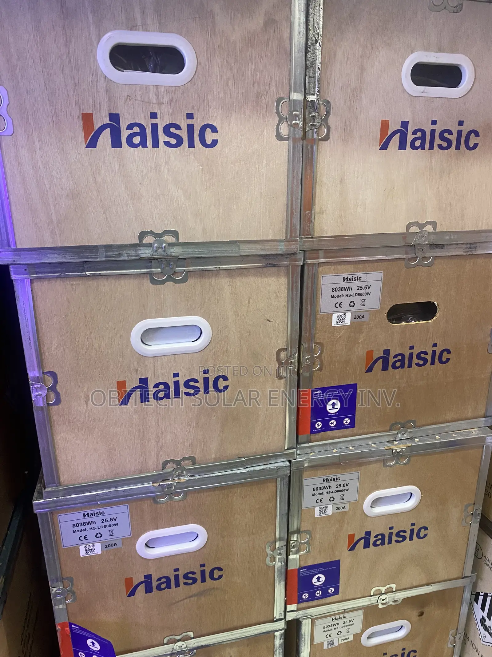 8kwh 24V Black Haisic Lithium Battery