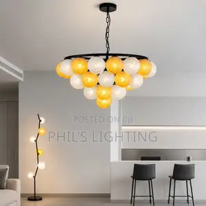 Italian Simple Glass Balls Living Room Pendant Light