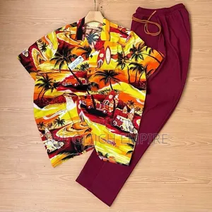 2 Piece Vintage Shirt and Plain Trouser