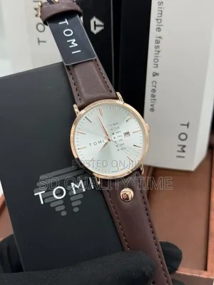 TOMI Flat Leather Watch