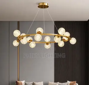 All-Copper Light Luxury Chandelier Living Room Chandelier