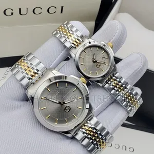 Gucci Two Tone His and Hers Wrist Watches