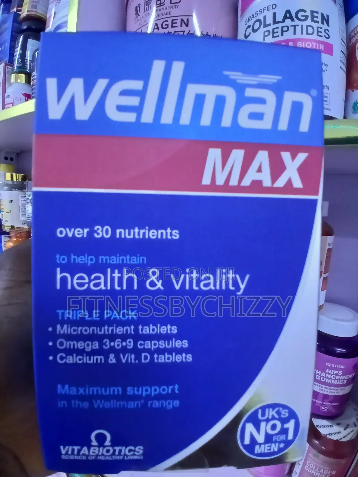 Vitabiotics Wellman Max Complete Multivitamin for Men X 84 Tablets