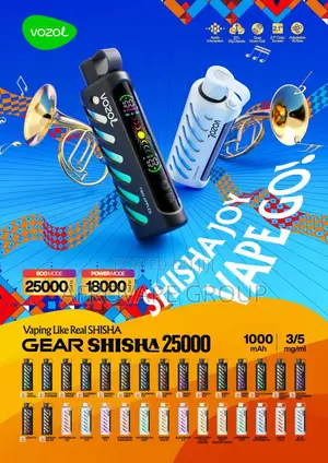 Vozol Gear Shisha 25K Puffs Disposable Vape – Retail & Wholesale