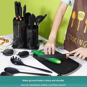 Full Silicone Kitchen Spoon  With Knife