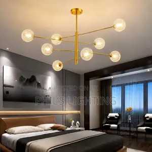 Nordic Modern Sky Star Led Glass Ball Chandelier