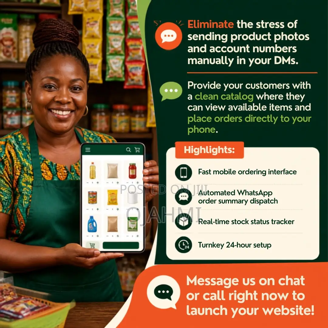 Express Mobile Storefront Website for Local Vendors