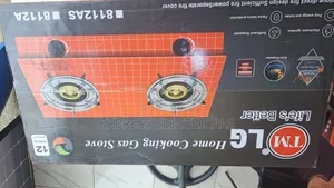 TM LG 2 Burner Glass Gas Cooker - Model 8112AS With Auto Ignition